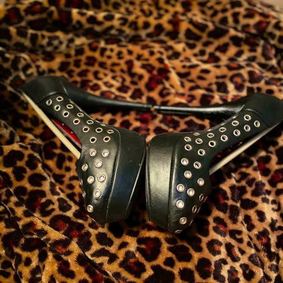 Abbey Dawn Holly Chart Topper Platform- Black  size 7 US NEW - Picture 15 of 16